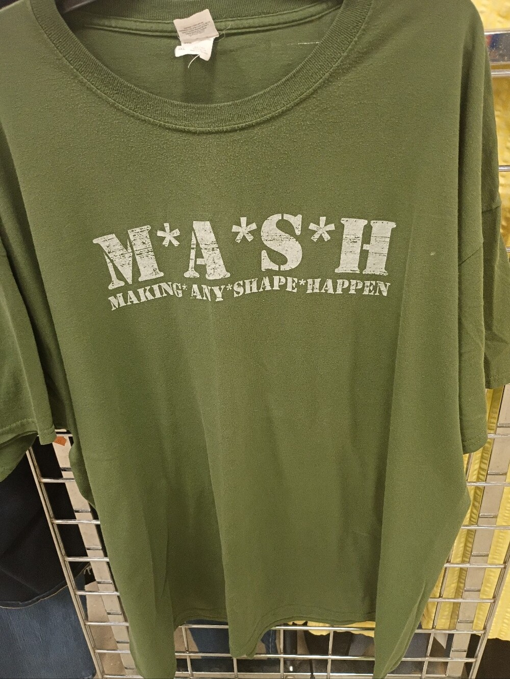 Jerzees Olive Green M*A*S*H Graphic Short Sleeve Tee Men 3XL